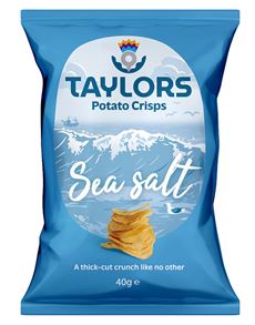 TAYLORS SEASALT CHIPS BLUE, 40 GR